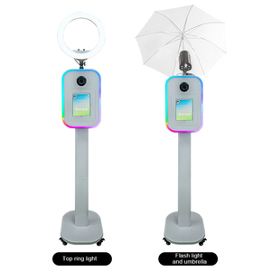 Nuevo Fotomatón Metálico para Bodas y Fiestas 2026, Fotomatón para iPad con Impresión Instantánea, Kiosco de Selfies con Aplicación/Control Remoto - Product Image 2
