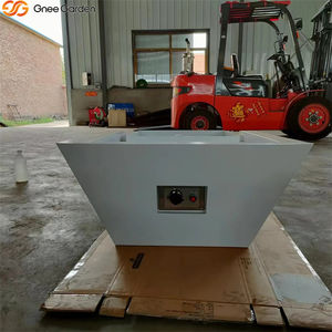 Brasero de Gas de Acero Corten Blanco con Efecto Cascada, Calentador de Gas Natural Ecológico para Decoración de Jardín y Piscina - Product Image 6