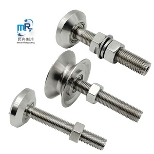 Colgador de riel de guía superior para sala de almacenamiento en frío de acero inoxidable, rueda colgante para puerta corredera - Product Image 1