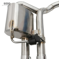 Tuyaux d'échappement Catback SD T304 pour Porsche Panamera 971 2.9T 2017-2023, système d'échappement à soupape électronique avec silencieux
