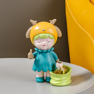 Adornos Pequeños Modernos Hechos a Mano de Resina, Tema de Personajes, Decoraciones para Habitación Infantil, Almacenamiento de Llaves para el Hogar - Product Image 1
