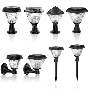 Luces Solares para Jardín y Patio, 30W LED, Resistentes al Agua IP65, Montaje en Pared, Estilo Cuadrado, Cuerpo de Plástico, 2 Años de Garantía - Product Image 1