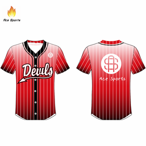 เสื้อเบสบอลแฟชั่นลำลอง สกรีนลายแบบซับลิเมชั่นตามสั่ง เพิ่มสปิริตทีมอย่างยิ่ง ราคาส่งถูกกว่า - Product Image 3