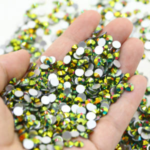 คริสตัลแก้ว Xulin แบบหลังแบน สั่งทำโลโก้ได้ ขนาด SS12 SS16 SS20 1440 ชิ้น/ถุง คริสตัลประดับเพชรสำหรับชุดเต้นรำ จำหน่ายจำนวนมาก - Product Image 1