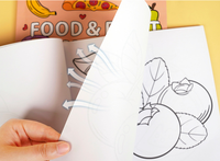 Livres de coloriage d'activités de dessin de bande dessinée personnalisés de haute qualité 21*21CM 40 feuilles reliées par colle pour enfants et étudiants