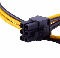 Câble d'alimentation de carte vidéo PCI Express Mini 6 broches à 6 broches pour accessoire de connecteur Apple Mac Pro Tower / Power Mac G5