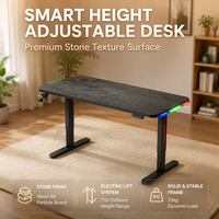 Table de jeu AOR Gaming réglable en hauteur, certification RoHS, facile à assembler, trois niveaux de mémoire réglables, vente en gros d'usine