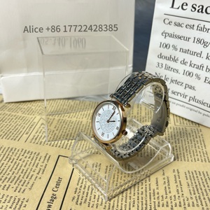 Estuche de exhibición de relojes acrílico transparente con logotipo personalizable, expositor de relojes de mostrador, caja de exhibición de relojes de marca - Product Image 5