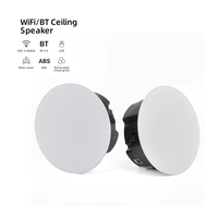 Haut-parleur de plafond HiFi 6,5 pouces 2x60W Stéréo Actif Coaxial Gamme complète 60Hz-20kHz 88dB TI PCM5121 TPA3116D2 AirPlay DLNA CS-2