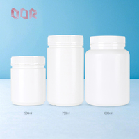 250mML 300ML 350ML 500ML 750ML 1000ML Vide HDPE Pilule Conteneur Médecine Vitamine Capsule Bouteille En Plastique Avec Couvercle Anti Tamper