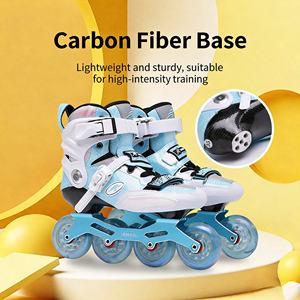 Kingfun PAPAYA Jointly Gt9 Patins à roulettes de compétition professionnels pour adultes, avec coque en cuir et fibre de carbone, roues en PU pour freestyle, haute performance - Product Image 2