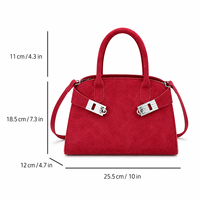 Sacs à main de luxe pour femmes en cuir PU, sac de créateur, sac à bandoulière en suède texturé, sacoche vintage, vente en gros, MOQ 20 pièces