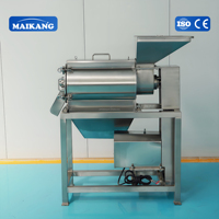 Doppelmotor-Automatikmaschine aus Edelstahl zum Entkernen und zum Zerpflücken von Zuckerrohr, Datteln, Tamarinden, Tomaten, Ketchup, Obst und Gemüse