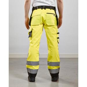 Blaklader กางเกงช่างฝีมือ Hi-Vis 156818113399C60ชุดทำงาน7330509402597 HI-VIS สีเหลือง/ดำ - Product Image 4