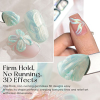 MissGel Nail Fournisseur Nouveau Produit Offres Spéciales Modélisation Texture Nail Builder Art Design Iridescent Aurora 3D Texture Gel pour Ongles