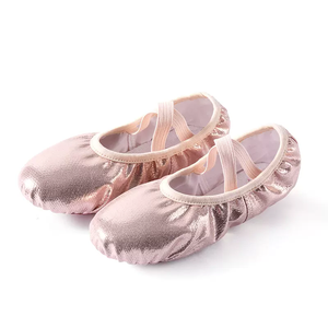 Zapatos de <span class=keywords><strong>Ballet</strong></span> para niñas superventas, zapatos de baile clásicos especiales elásticos, zapatos de garra de gato de suela blanda para niños - Product Image 3