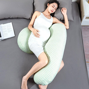 Oreiller de maternité et d'allaitement portable en forme de U, personnalisé, certifié Oeko-Tex, doux, pour le soutien du corps et du ventre pendant la grossesse - Product Image 2