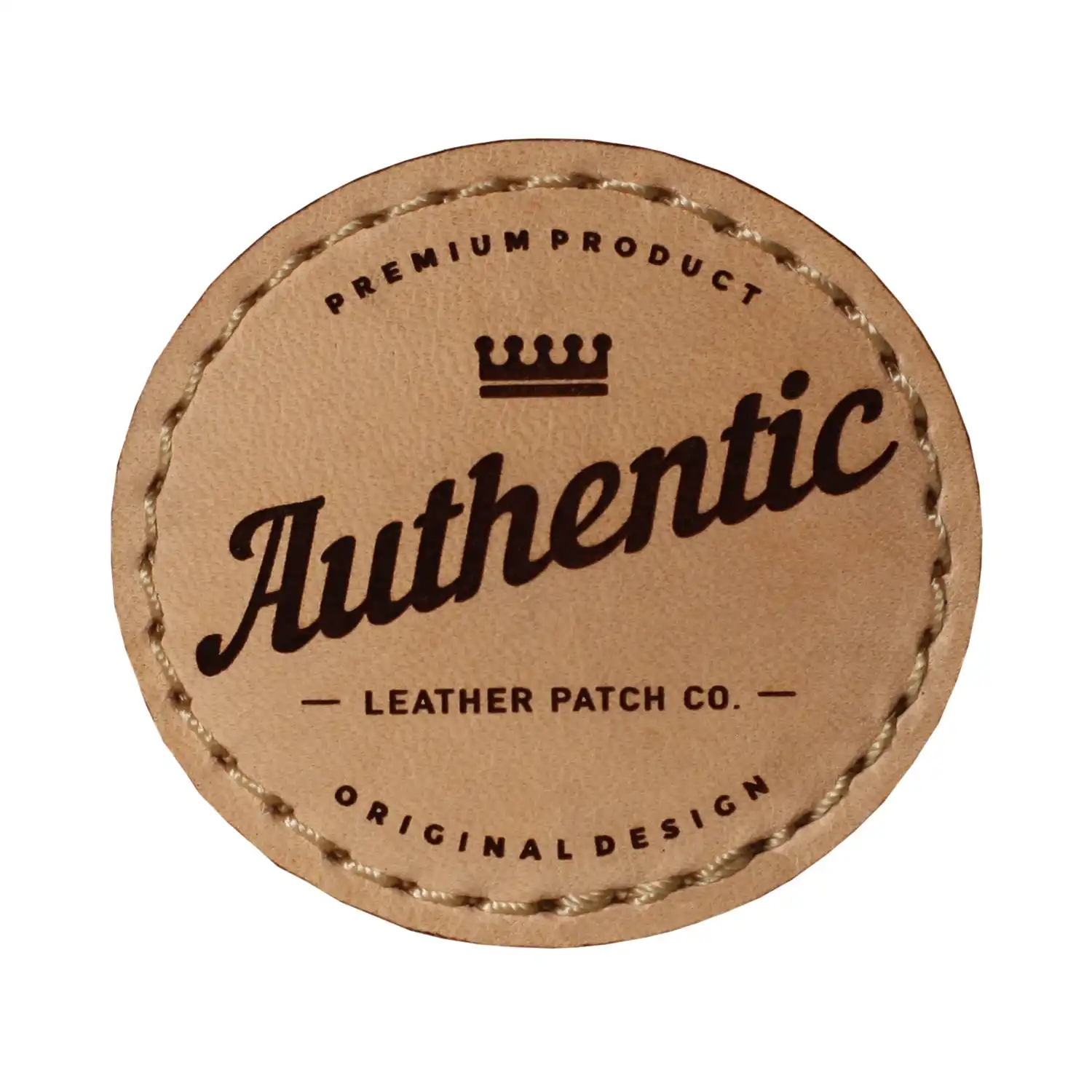 Etichetta in pelle fatta a mano con etichetta in pelle con logo in rilievo per abbigliamento
