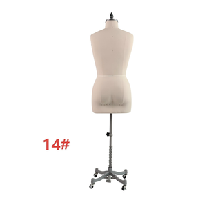 <span class=keywords><strong>Mannequin</strong></span> de <span class=keywords><strong>couture</strong></span> en PU blanc beige réglable en hauteur, sans tête ni bras, pour femme, vente en gros d'usine - Product Image 3