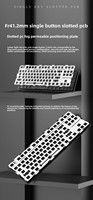 Wireless Mechanical Keyboard Waterproof Design Triple-Mode Gasket-Mounted Customizable Side-Printed Keycaps RGB Gaming