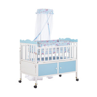 Parc de jeu portable JINS pour enfant, lit de voyage pour bébé, parc de jeu avec porte latérale, berceau en bois pour bébé