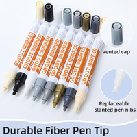 Stylo professionnel pour joints de carrelage avec pointe en fibre, marqueur blanc pour embellir les carreaux, imperméable et anti-moisissure, pour carreaux de cuisine et de salle de bain