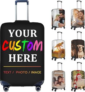 Custom Luggage Cover Personalized Luggage Cover Add Your Own Name Photo Text Double-Sided Travel <b>Suitcase</b> Case Protector - Product Image 2