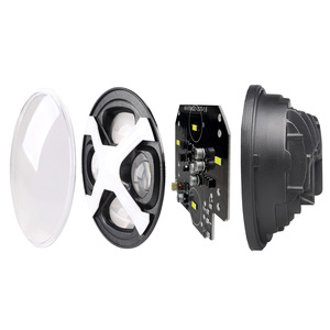 Faro X-Type da 5,75 Pollici con Alone Bianco Latte, DRL Rosso e Illuminazione Abbagliante/Anabbagliante Autonomo, Adatto per Motociclette - Product Image 3