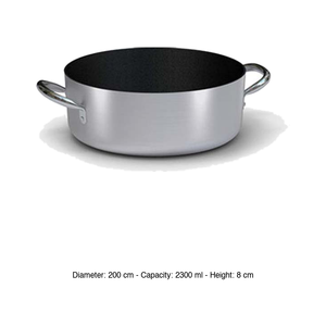 หม้อตุ๋นอะลูมิเนียมทรงตื้น Ø 20 ซม. สูง 8 ซม. ความจุ 2.3 ลิตร ยี่ห้อ Ballarini - Product Image 3