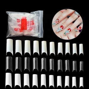 Misscheering 500 unids/set acrílico francés estilo <span class=keywords><strong>Natural</strong></span> uñas falsas consejos U-Forma de - Product Image 1