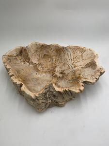 Vase en bois pétrifié naturel artisanal jusqu'à 40 cm, décoration de maison moderne et luxueuse, bol décoratif - Product Image 4