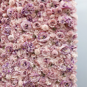 Panel de Pared de Flores de Rosa de Seda Artificial, Fondo Floral Rosa para Bodas, Despedidas de Soltera, Fiestas de Cumpleaños, Cabinas de Fotos - Product Image 3