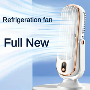 Produits pour la maison intelligente, refroidisseur d'air domestique à double moteur et grande batterie, ventilateur de refroidissement à 5 vitesses, refroidissement surround à 720° - Product Image 2