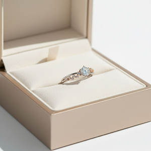 Exclusive Half-Inlaid <b>Two</b> Color Design 18K Solid White Gold Real Natural Diamond <b>Ring</b> Without Main <b>Stone</b> For Women Wedding Band - Product Image 3