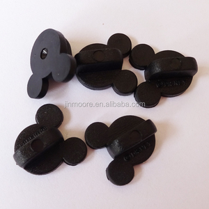 Wholesale Custom Mouse Shape Black Plastic Butterfly Clutch <strong>Pin</strong> <strong>Back</strong> Hat Rubber <strong>Pin</strong> <strong>Badge</strong> <strong>Backs</strong> - Product Image 4