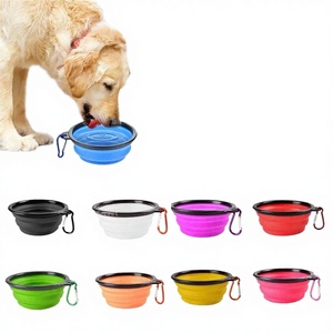 Phcase – Bols de voyage pliables en silicone pour chien, imprimés UV avec logo personnalisé, lot de 2, portables, pliables, jouets pour animaux de compagnie, tendance - Product Image 1