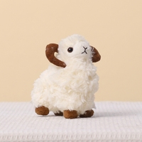 Porte-clés en peluche mignon en forme de mouton, personnalisable OEM, doux, en peluche, mascotte agneau, jouet animal en peluche pour cadeau, vente en gros