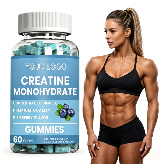 Bulk Sports Nutrition Supplement Creatine Monohydrate Gummies Pre Workout Energy & Endurance Support Vegan Creatine Gummy Candy