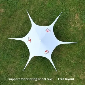 Toldo para Exteriores, para Acampar, para Grandes Campamentos, Protección Solar, Sanfeng Wanzhongshan, Forma de Mariposa, Tela de Poliéster Impermeable - Product Image 4