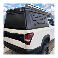 Hardtop arrière en aluminium pour pick-up 4x4, couverture de caisse pliable, accessoire tout-terrain