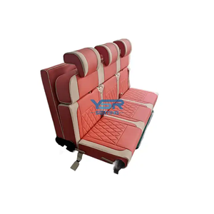 Asiento Cama Triple Plegable de Cuero Sintético de Lujo para RV, Ancho Personalizable para <span class=keywords><strong>Ford</strong></span> <span class=keywords><strong>Transit</strong></span>, Sprinter, Toyota Hiace, RV Camper - Product Image 3