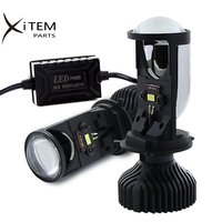 Feux de voiture H4 LED, phare de moto, mini projecteur, lentille de projecteur automobile, ampoule H4 80w