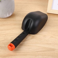 Ensemble de 2 bêches de jardinage en plastique durable, multifonctionnelles, avec échelle de mesure, noir/orange, pour le camping