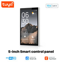 Nouveau panneau de commande Tuya 5 pouces WiFi Zigbee BLE Gateway Smart Home Central Control Panel intégré à Alexa PST-CCP-US-AVS