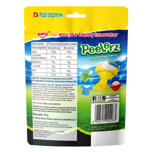 Amos Peelerz Mix di Caramelle Gommose al Gusto di Frutta, Naturalmente Halal, per Feste a Tema Calcio - Product Image 4