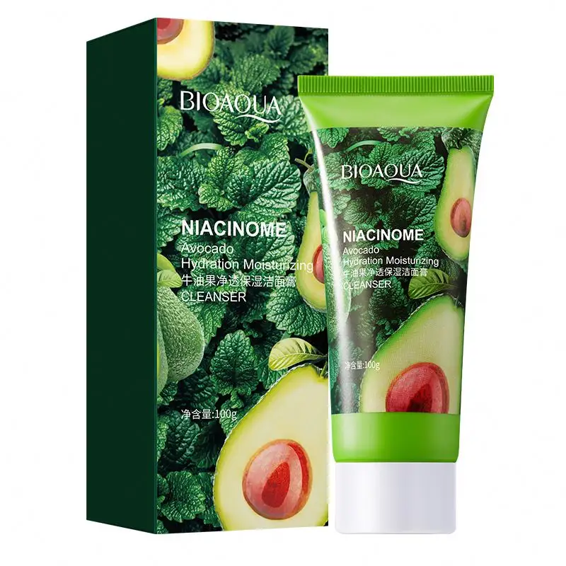 OEM ODM BIOAQUA estratto di Avocado poro detergente sbiancante idratante viso lavaggio per le donne