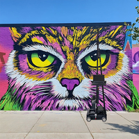 Impresora de Pared 3D de Inyección de Tinta UV 2025, Máquina de Pintura Interior Semiautomática de Alta Calidad, Nueva Impresora CMYK, Impresora de Etiquetas DX7