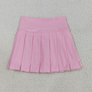 กระโปรงกางเกงขาสั้นเด็กผู้หญิง RTS Fashion สีพื้น ผ้าแห้งเร็ว ผสมสแปนเด็กซ์/โพลีเอสเตอร์ มีซับใน ชุดกีฬาเด็ก - Product Image 3