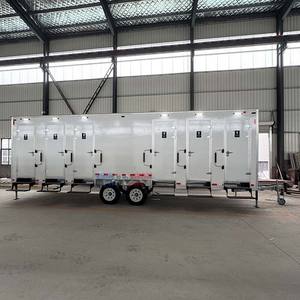 <span class=keywords><strong>Cabine</strong></span> de <span class=keywords><strong>Douche</strong></span> Extérieure Portable de Luxe, Remorque Sanitaire 6-8 Postes, Douches et Toilettes Extérieures - Product Image 5