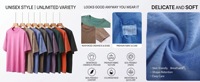 T-shirt Homme Vintage Délavé 230g, Effet Usé, Manches Courtes, Col Rond, Impression Personnalisée, Streetwear